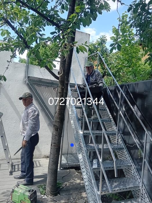Scări metalice galvanizate