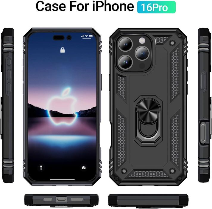 Удароустойчив Кейс RingCase за Apple iPhone 16 Pro - Супер защита
