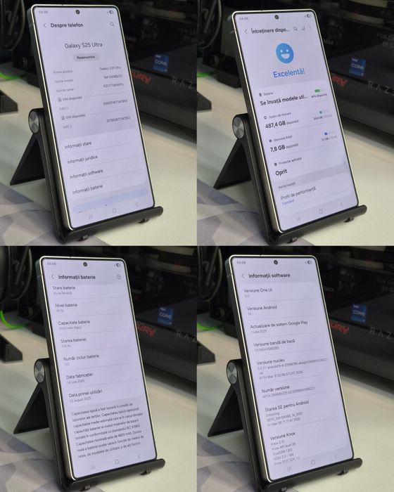Samsung Galaxy S25 Ultra / 512Gb / 12GB RAM/ 100% baterie / Ca nou / Impecabil / Folie sticlă display / Cablu original sigilat / 2 huse / Preț fix !