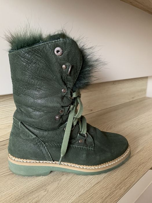 Дамски боти Gabina набук и естествен пух