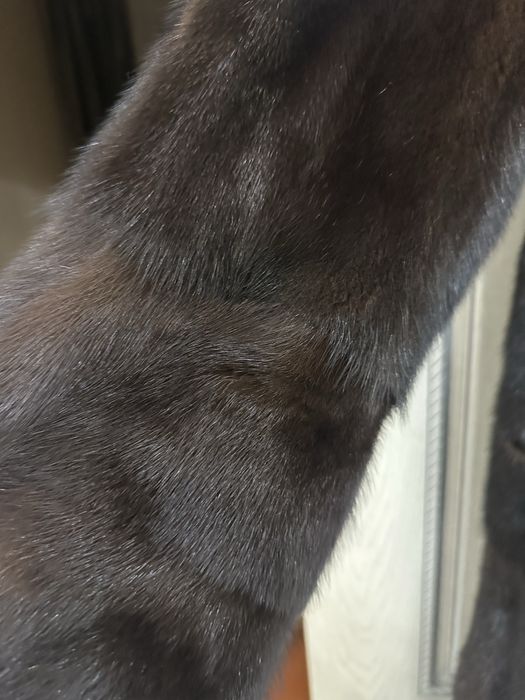 норковая шуба с капюшоном