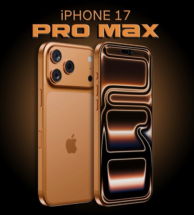 НОВ!!! APPLE iPhone 17 Pro Max, 256GB, 5G, Cosmic Orange + подарък оригинален адаптер Apple
