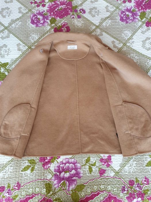 Jacheta pardesiu camel mix lana camasa bumbacPer Una Max Mara Hilfiger