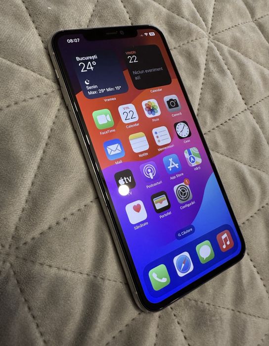 IPHONE 11 PRO MAX ireprosabil silver 87% baterie 64gb