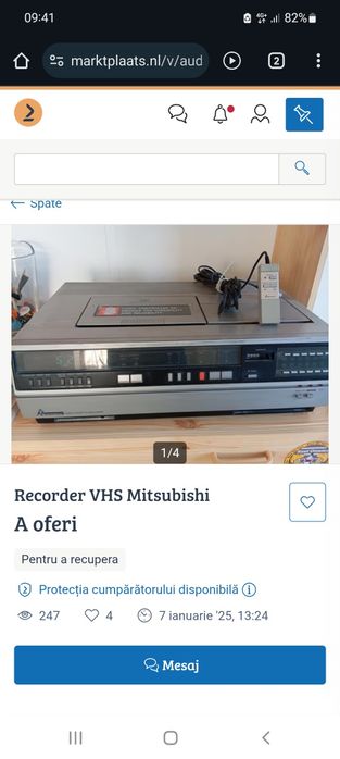 Video vhs mitsubishi