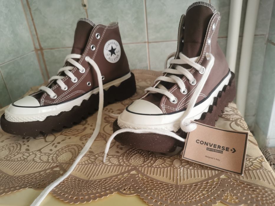 Converse Chuck Taylor Lugged maro, mărimea 39 – stare impecabilă (cu etichetă)