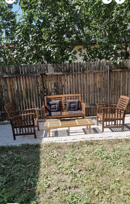 Set Mobilier terasa - gradina din lemn masiv