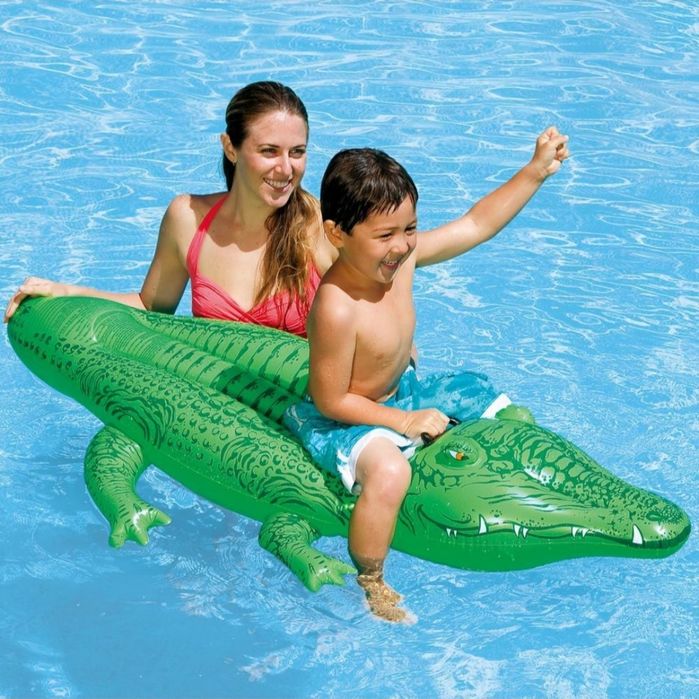 Надувной кракодил, новый, надувные игрушки