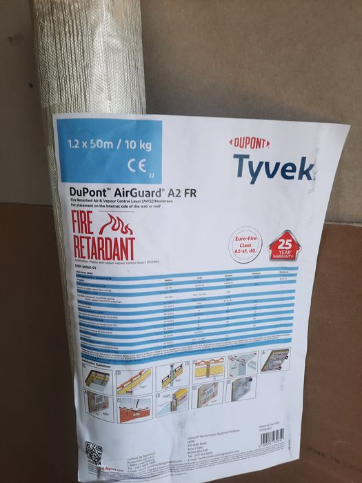 Folie DuPont Tyvek AirGuard A2 FR 1.2×50m – folie barieră aer/vapori,