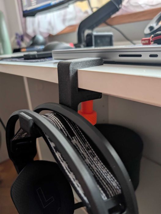 Suport căști cu prindere de birou