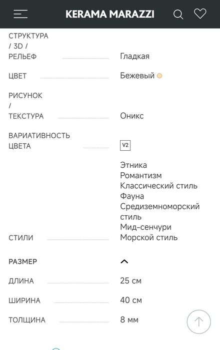 Плитка Kerama Marazzi 7,7 м/кв