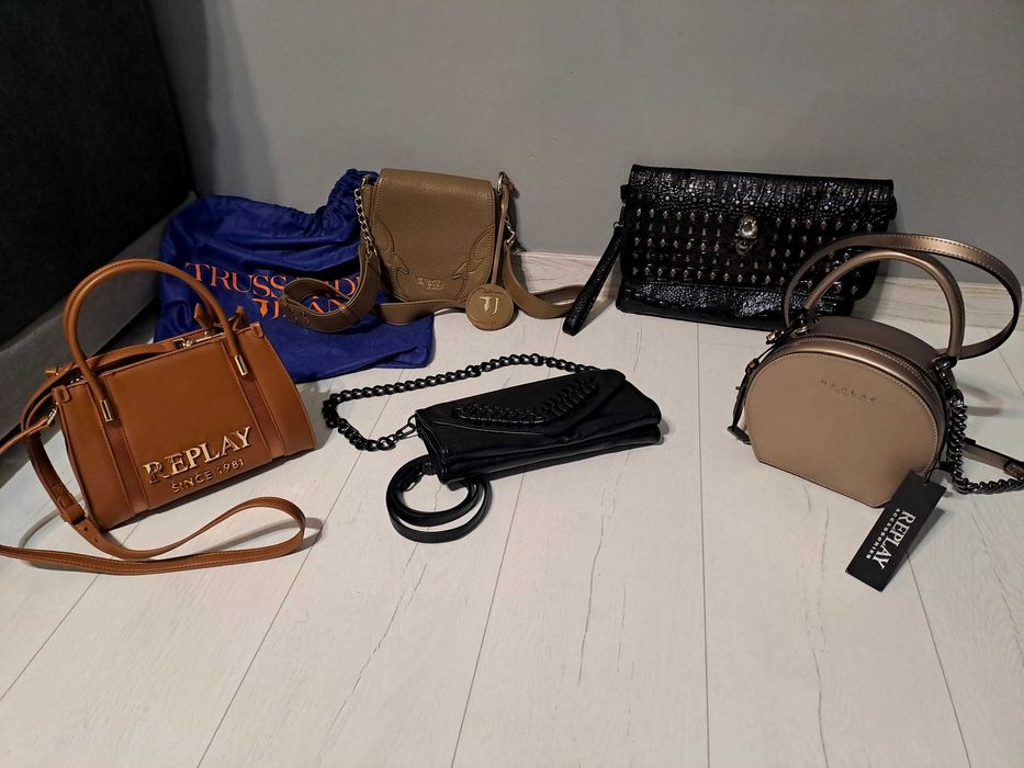 Дамска чанта Zara, Trussardi, Replay