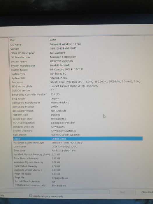 Calculator unitate pc HP