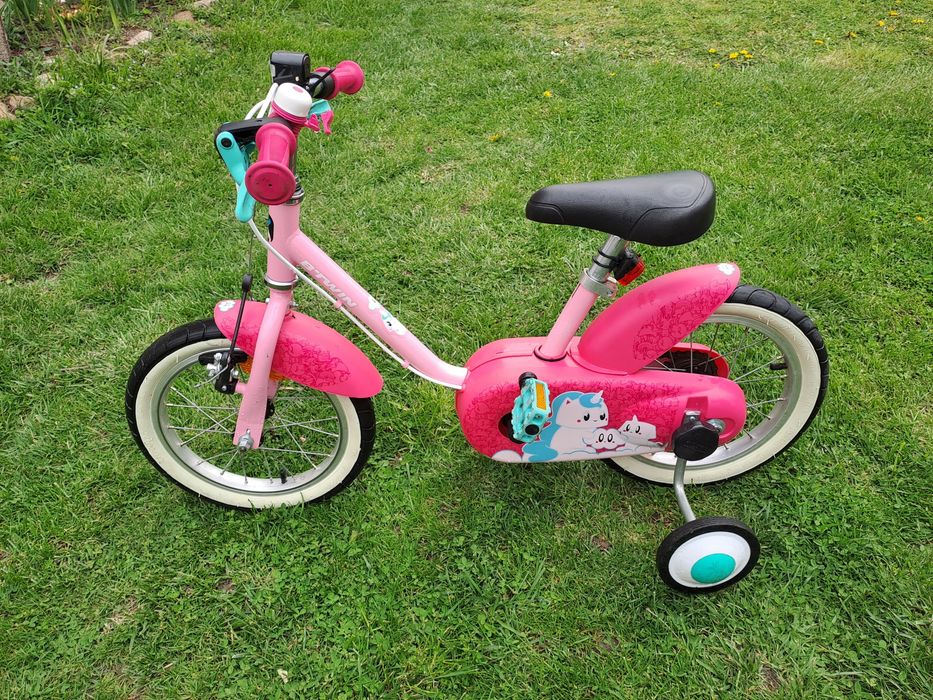 Детски велосипед от Декатлон 14 инч за момиче