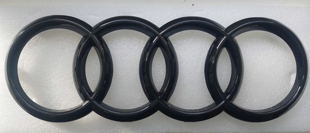 AUDI - Set embleme - negru - fata/spate