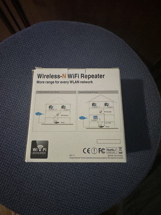 WiFi Бял репитър с 4 светлини