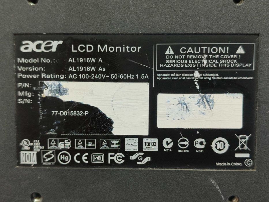 Монитор Acer 19 дюймов