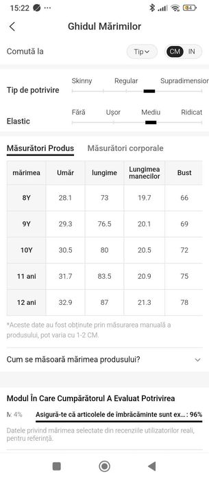 Rochie fete Shein 8 ani, 9 ani, 10 ani, 10 ani, 11-12 ani.