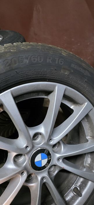 Set jante originale BMW + anvelope iarna Michelin Alpine 5  205/60/R16