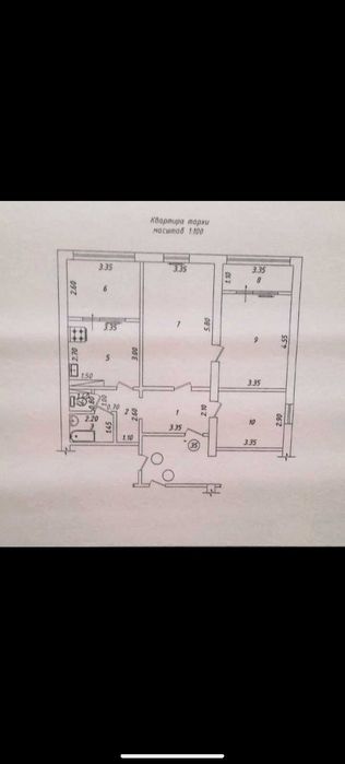 Продается 3-х ком. квартира. Паркентский базар. Ул. Мавлони Риёзий