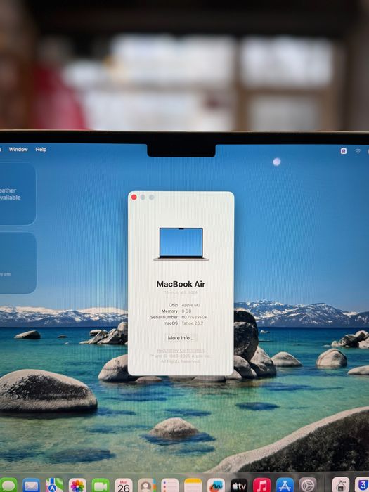 **ATS GSM** Macbook Air M3  2023 13-inch 256Gb/8Gb/Fact+Gar