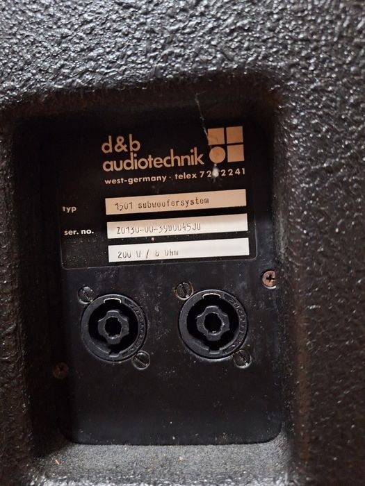 Bas/Subwoofer pasiv D&B audiotechnik