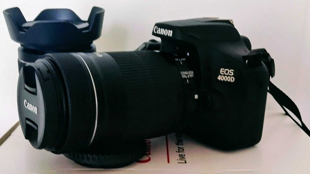 Canon EOS4000D фотоапарат+ EFS 55-250