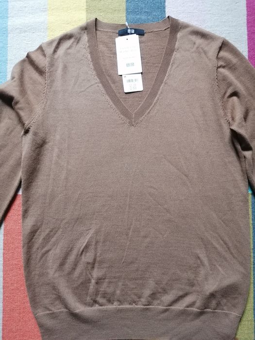 Bluza Uniqlo merino v neck M