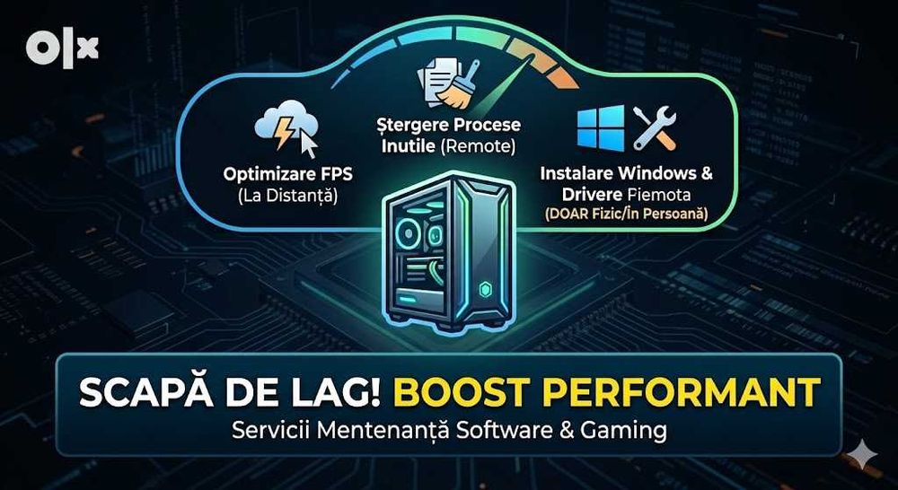 Optimizare PC Gaming - Boost FPS & Windows Install CS2-GTA V