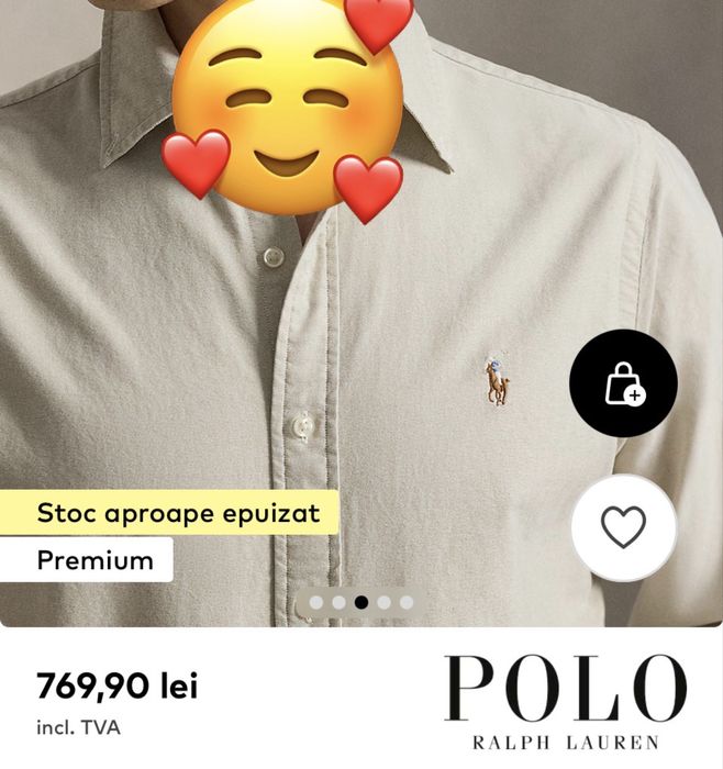Camasa  Polo Ralph Lauren  marime S noua cu eticheta