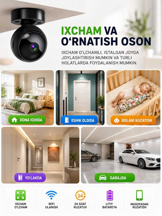 wifi mini kamera A10