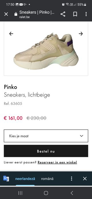 Okazie adidasi dama Pinko originali