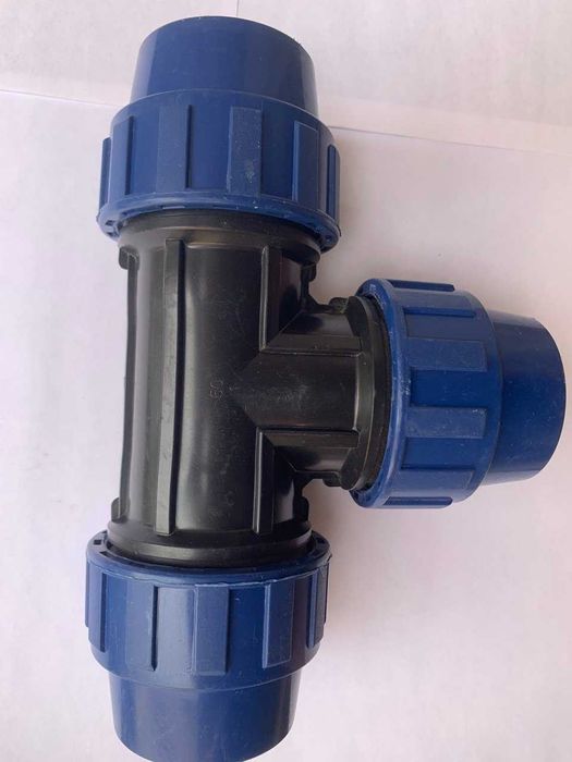 Продам новые муфты, отводы, тройники, заглушки D50, краны шаровыеDN20.