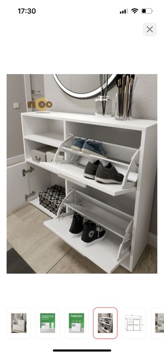 Обувный  шкаф белый  свет