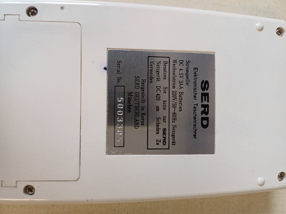 Calculator SERD 810-N