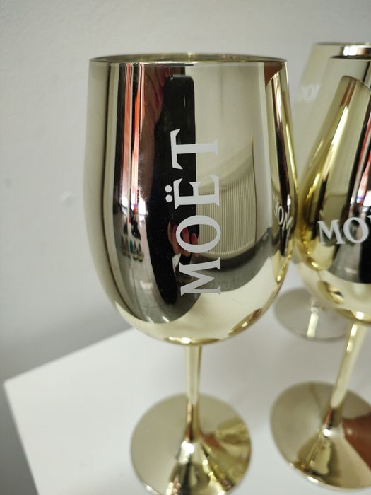 Moet&Chandon Gold Ice Imperial стъклени чаши златни 6 бр