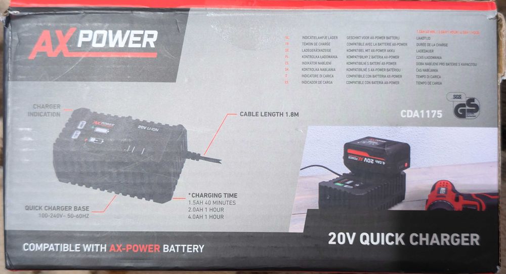 Încărcător rapid Ax Power/ Ferm 20v