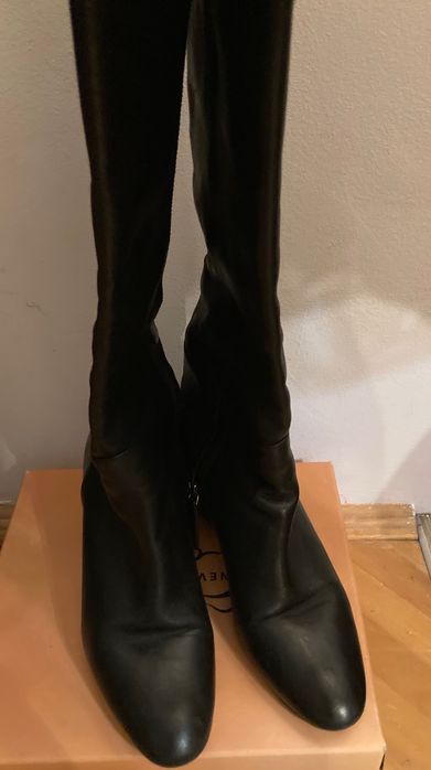 Cizme lungi piele Massimo Dutti