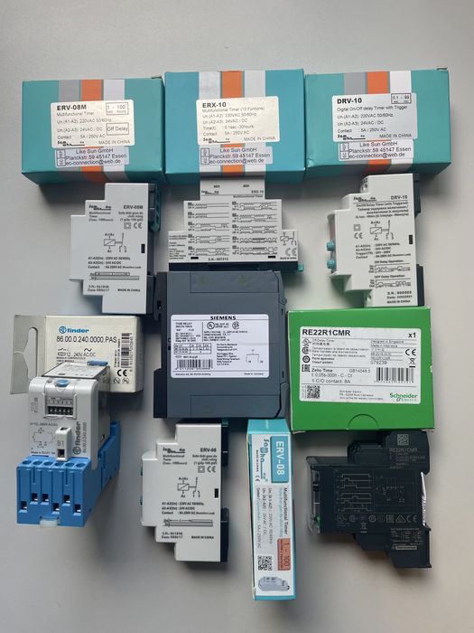 Vand diverse relee de timp, timere, temporizatoare 12-24-220 V