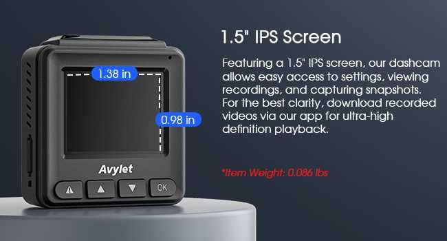 Видеорегистратор WiFi Avylet A1 Dash Cam Wi-Fi 2K