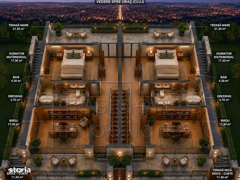 Duplex deosebit 5 camere, zona Voronet