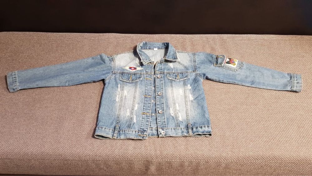 Джинсовые комбинезон  Mango kids + стильная джинсовка