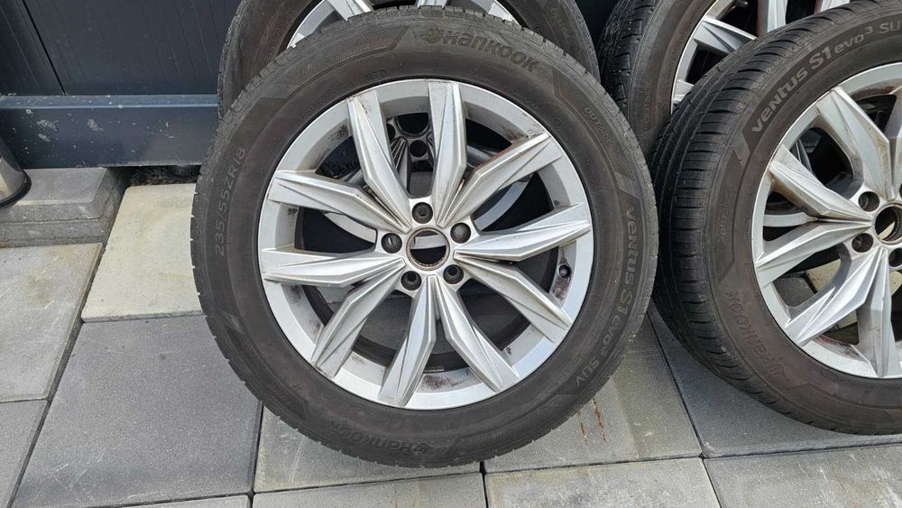 Jante Aliaj VOLKSWAGEN OEM + Cauciucuri Vara 235 / 55 / ZR18