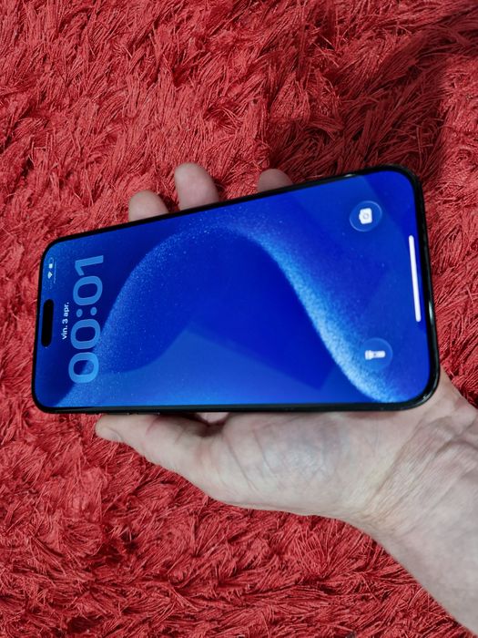 -Iphone 15Pro Max, 256Gb, 8Ram Blue Titanium bat-86% semne usoare u