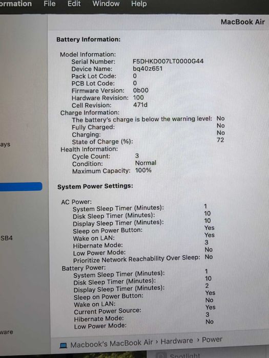 НОВ! Apple MacBook Air 13" M4 16 RAM 256SSD Гаранция!