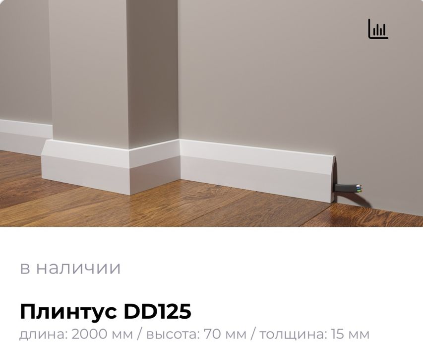 Плинтуса из дюрополимер Decor Dizayn
