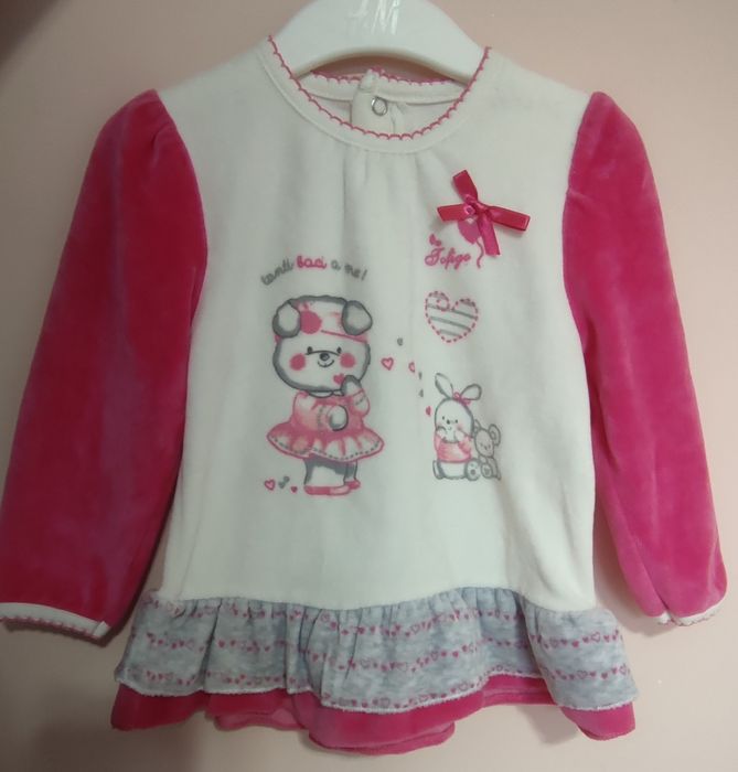 Нови дрехи за момиче, ромпър, гащеризон 3-6 месеца, 12 месеца