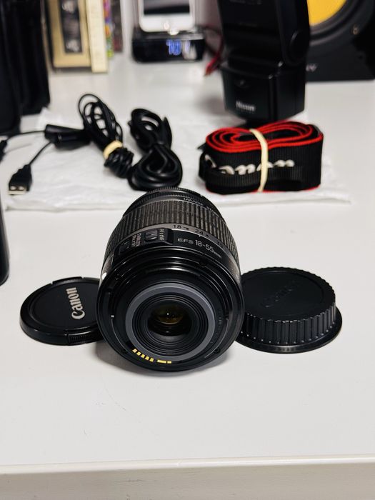 Kit complet-aparat foto CANON Eos 450D,obiectiv 18-55mm + accesorii