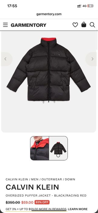 Куртка зимняя Calvin Klein
