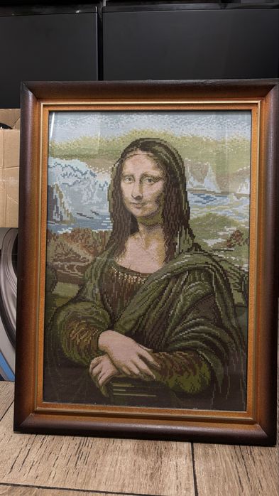 Ръчно изработен гоблен „Мона лиза”